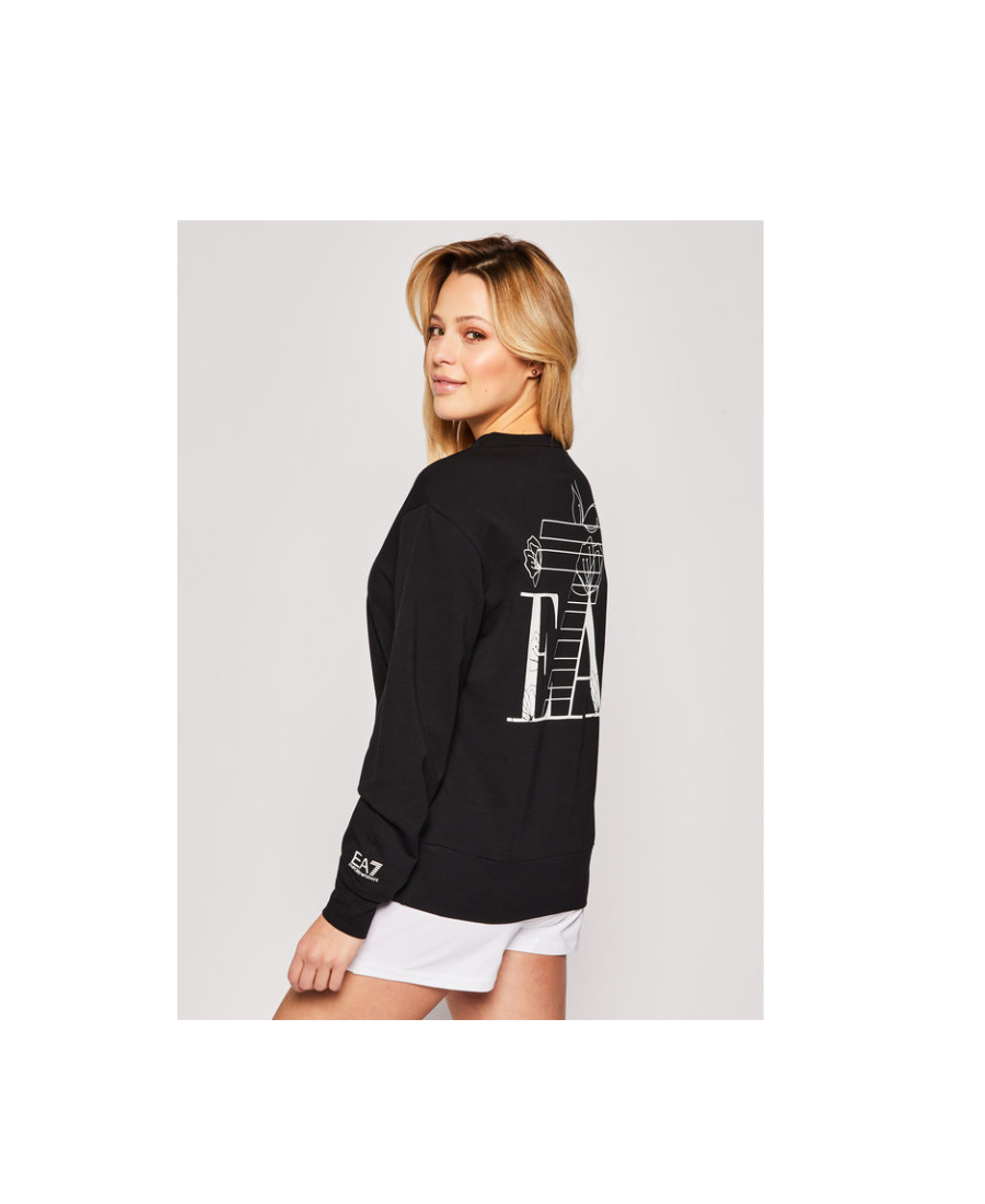 EA7 LOGO LONG-SLEEVED SWEATER
