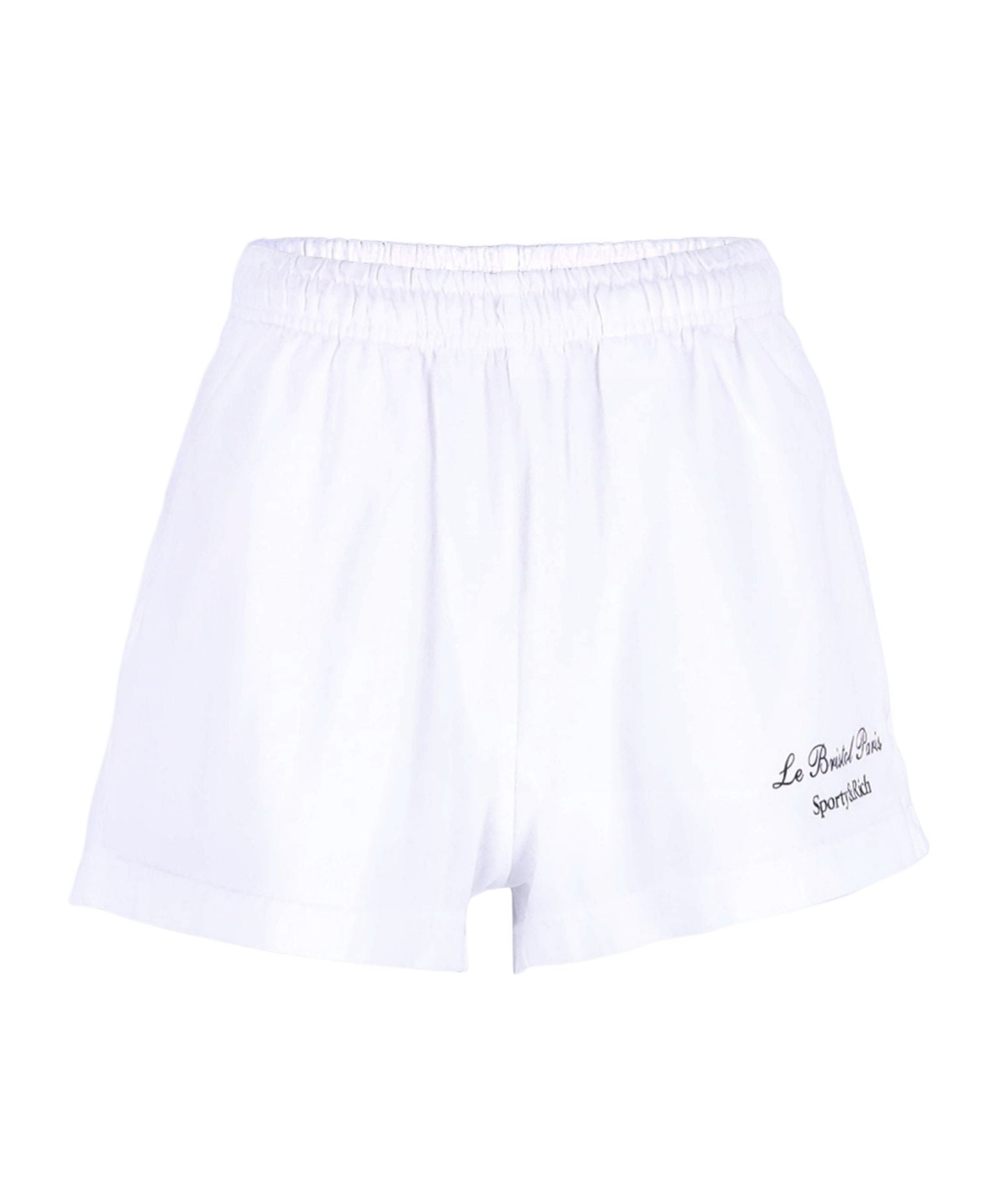 Shop Sporty And Rich Elastic Waist Shorts In White