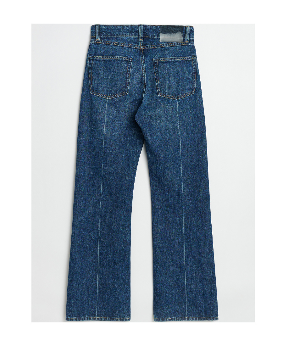 Our Legacy Crease-detail Bootcut Jeans In Blue
