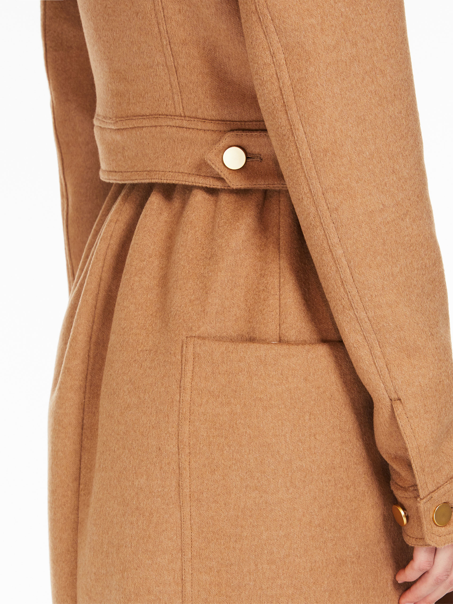 Max Mara Foglia Cropped Jacket In Brown