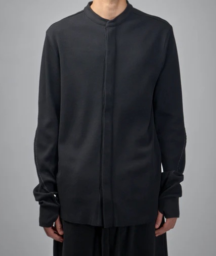 Thom Krom Buttoned Knitted Shirt In Black