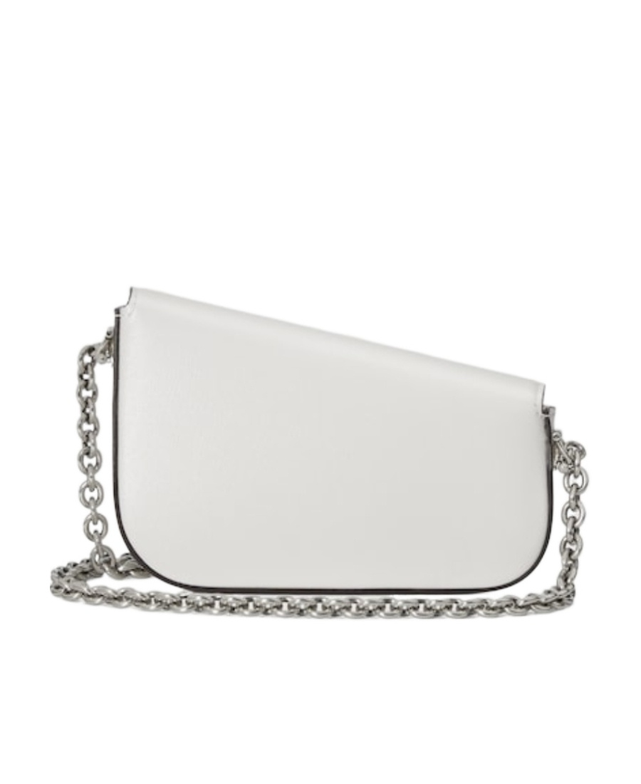 Gucci Mini Horsebit 1955 Shoulder Bag In White