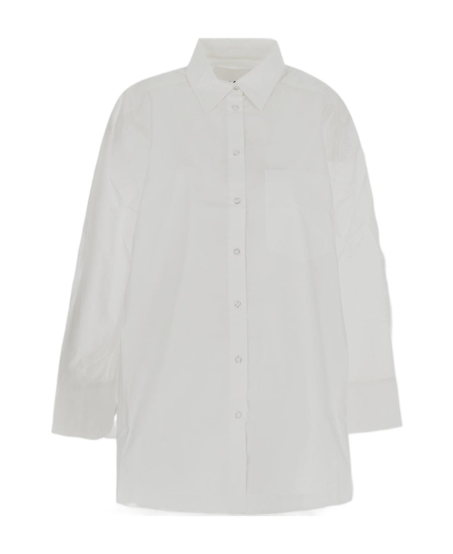 Remain Birger Christensen Remain By Birger Christensen Oversized Cotton-poplin Shirt In White