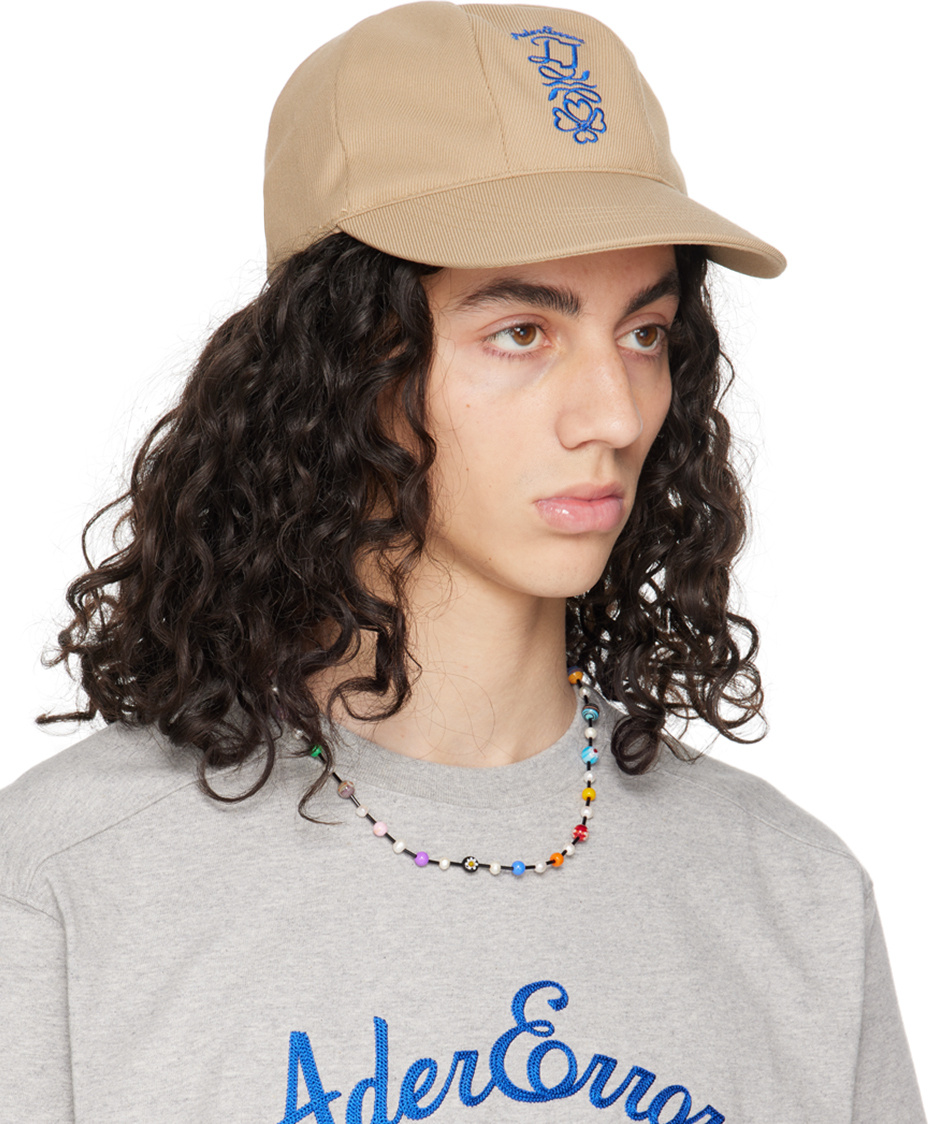 Ader Error Embroidered Baseball Cap In Nude