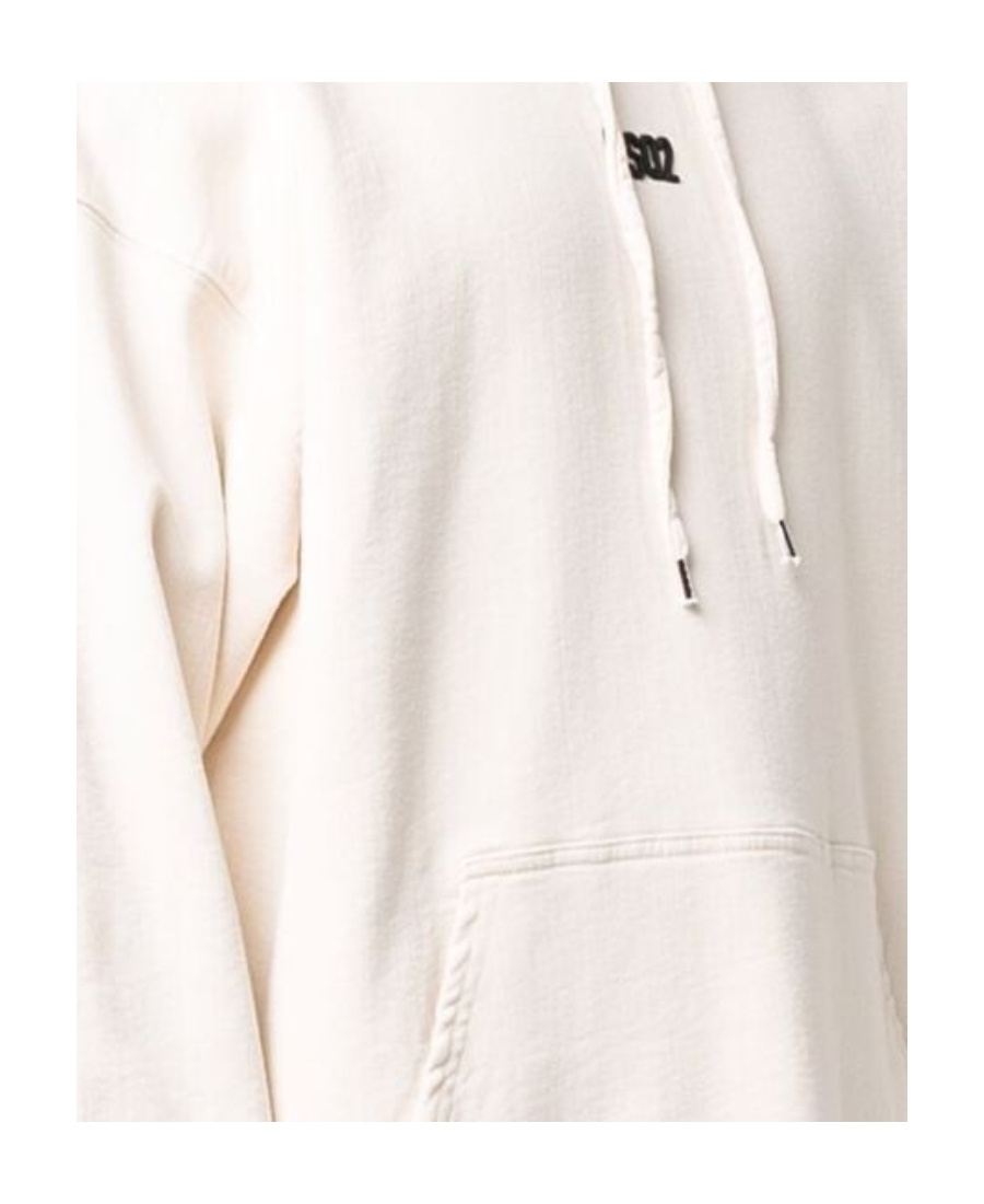 Dsquared2 Logo Print Hoodie In White