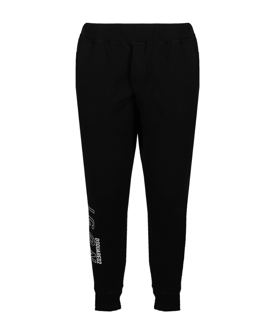 Dsquared2 Icon Logo Print Track Pants In Black