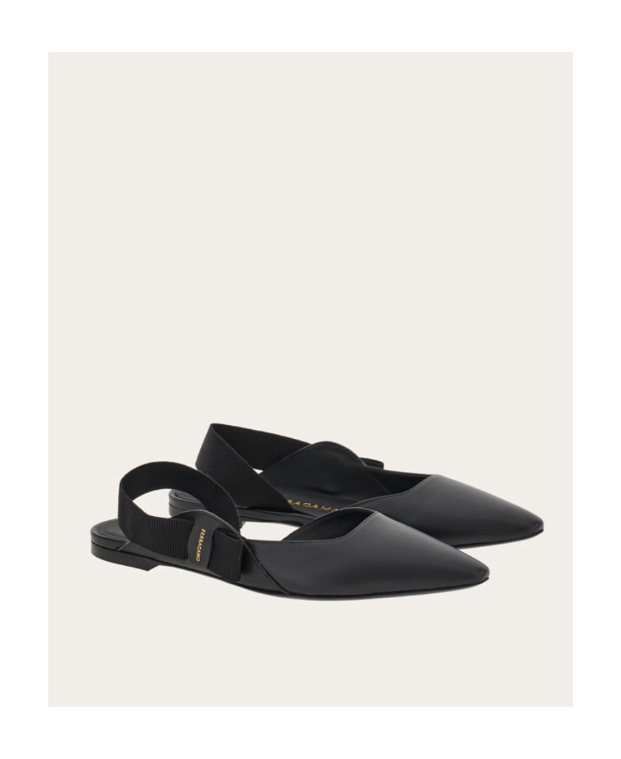 Ferragamo Vara Bowknot Shoes In Black