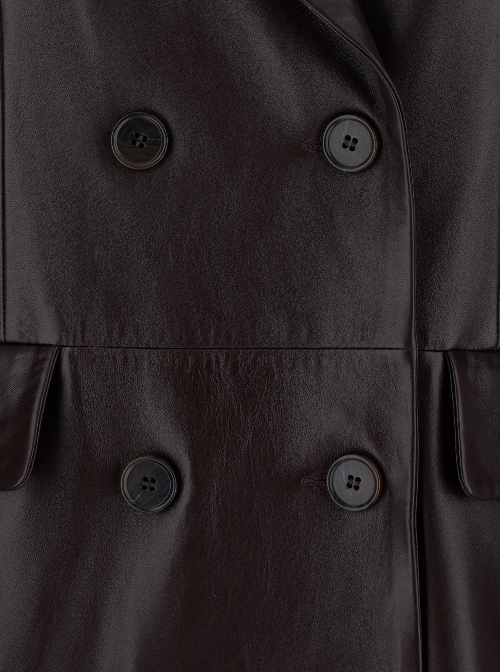 Arma Double-breasted Flap-pockets Coat In Black