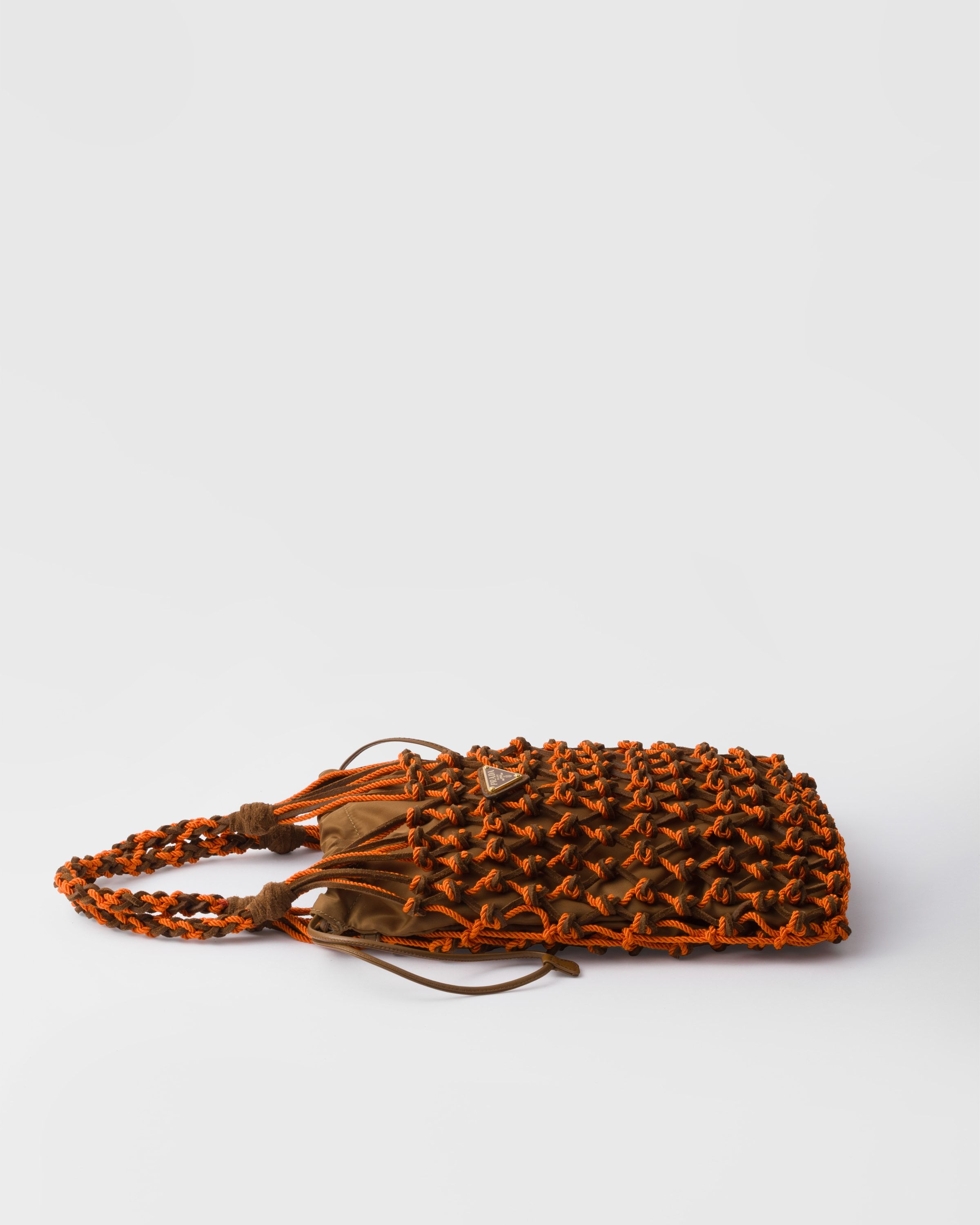 Prada Two-tone Mesh Handbag In Multi
