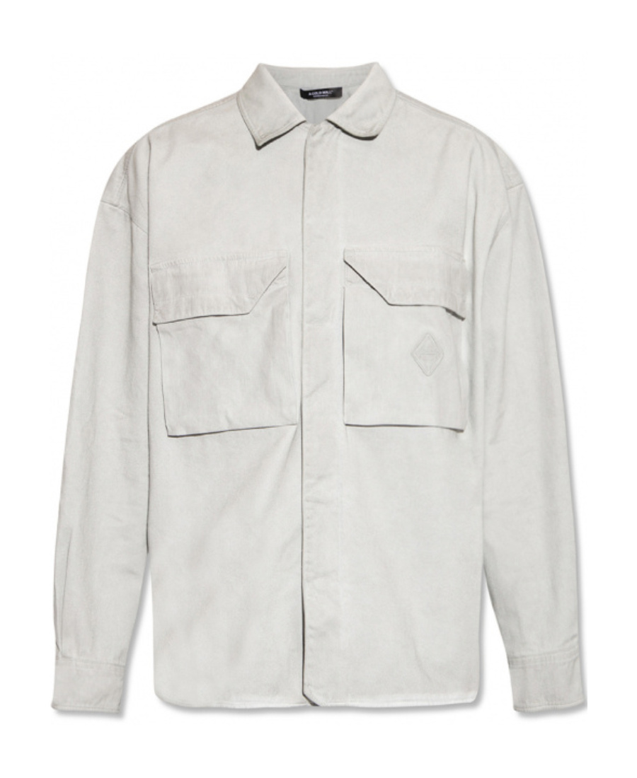 A-cold-wall* Flap-pockets Cotton Overshirt In White