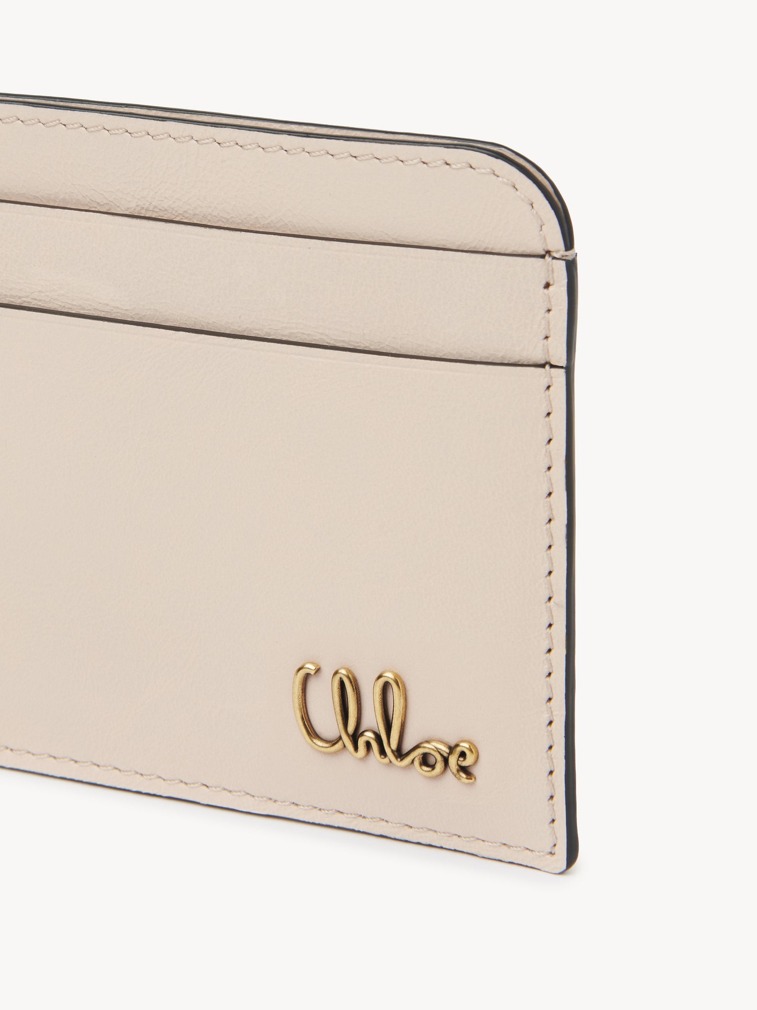 Chloé Iconic Card Bag In Nude