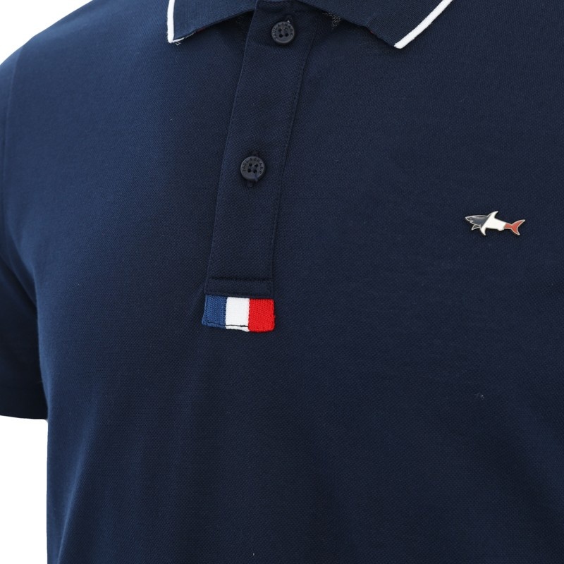 PAUL & SHARK LOGO DETAILS POLO SHIRT 