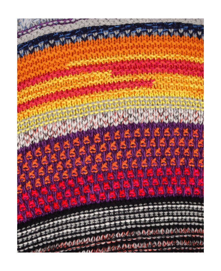 Chloé Striped Mock Neck Jumper In Multicolor
