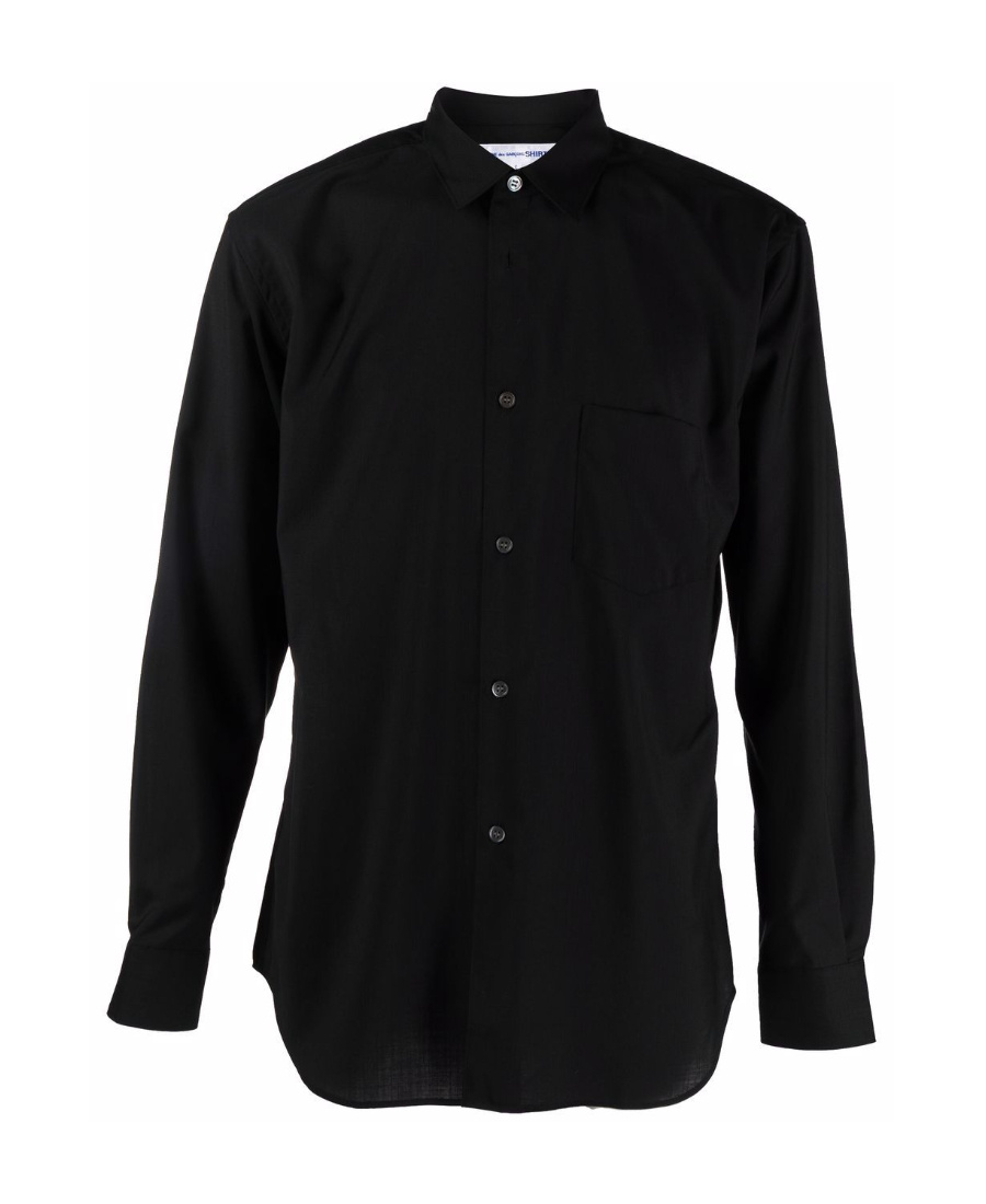 Comme Des Garçons Classic Button-up Shirt In Black