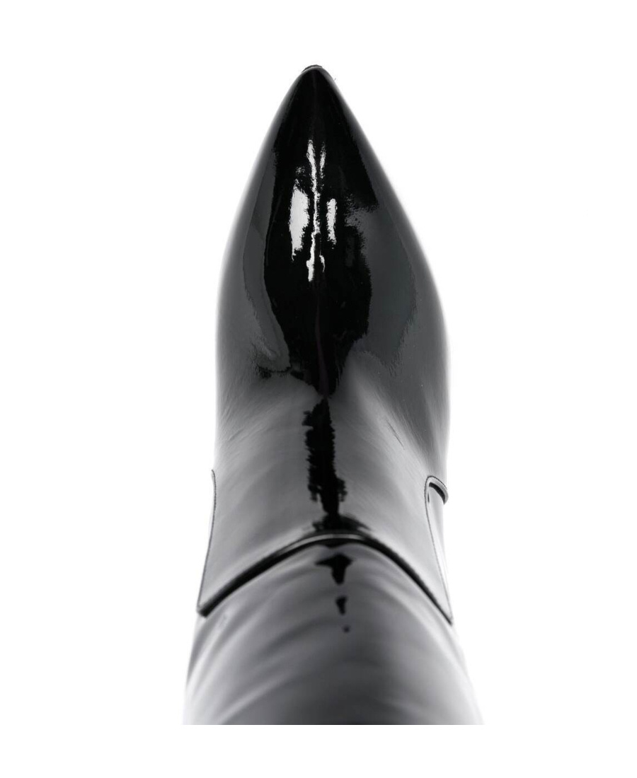 Paris Texas Pointed-toe 90mm Heeled Boots In Black