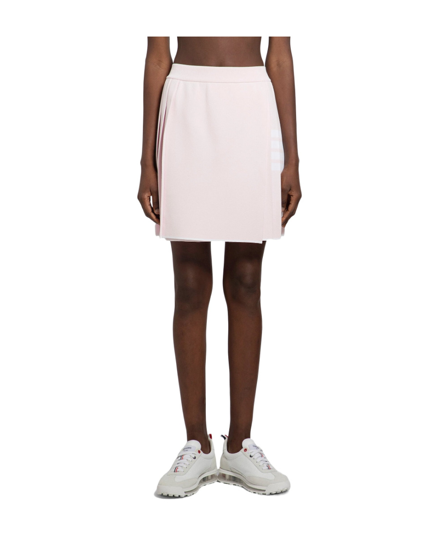 Thom Browne 4bar Mini Skirt In White
