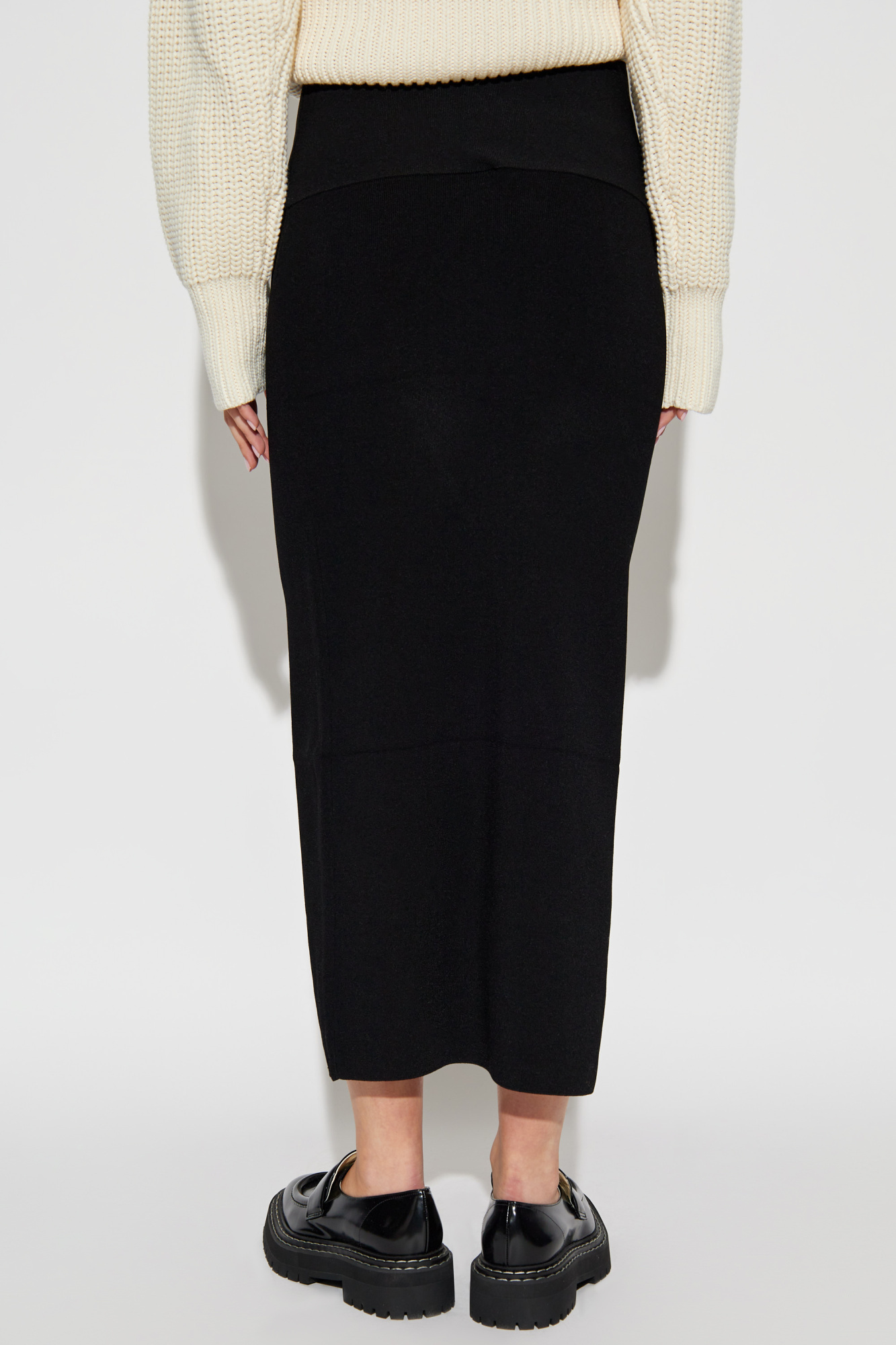 Shop Iro Enola Midi Skirt In Black