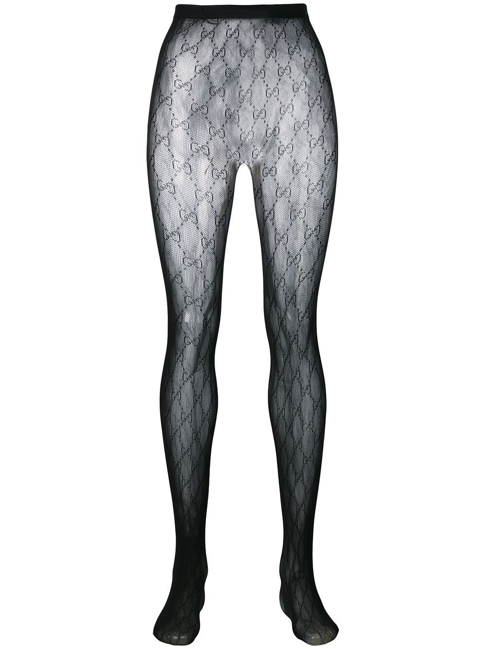 Gucci Interlocking G Tights In Black