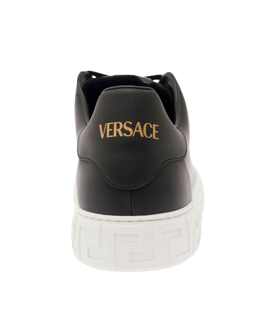 Versace Greek Sneaker In Black