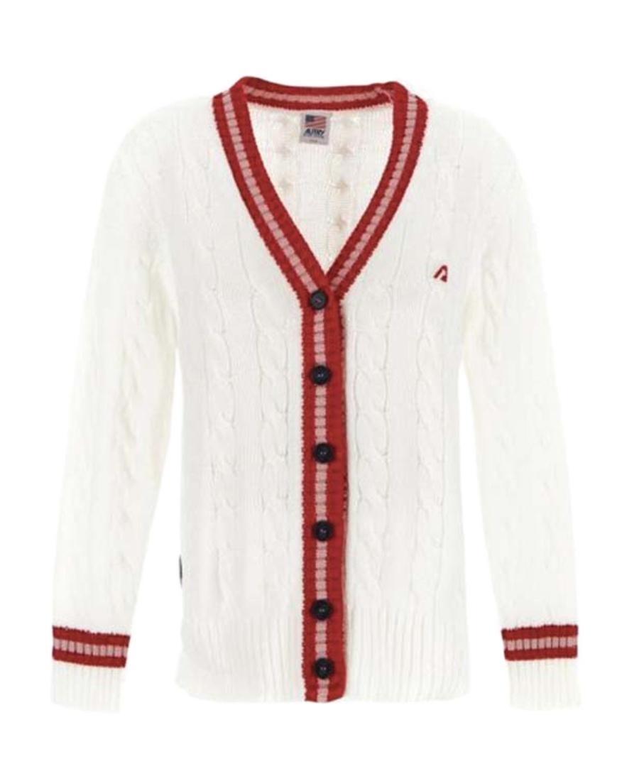 Autry Cable-knit V-neck Cardigan