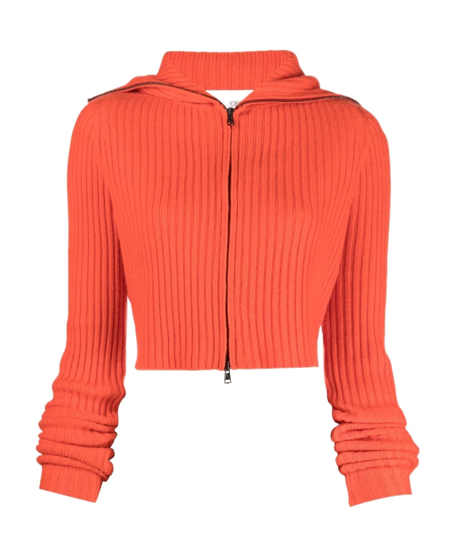 SPORTMAX RIB CASHMERE BLENDED CARDIGAN 