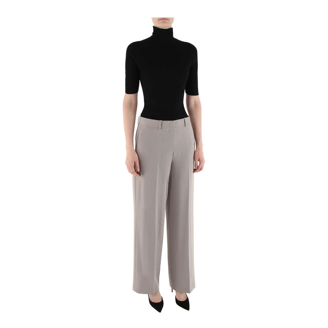 Theory Belt-loop Casual Pants In Gray