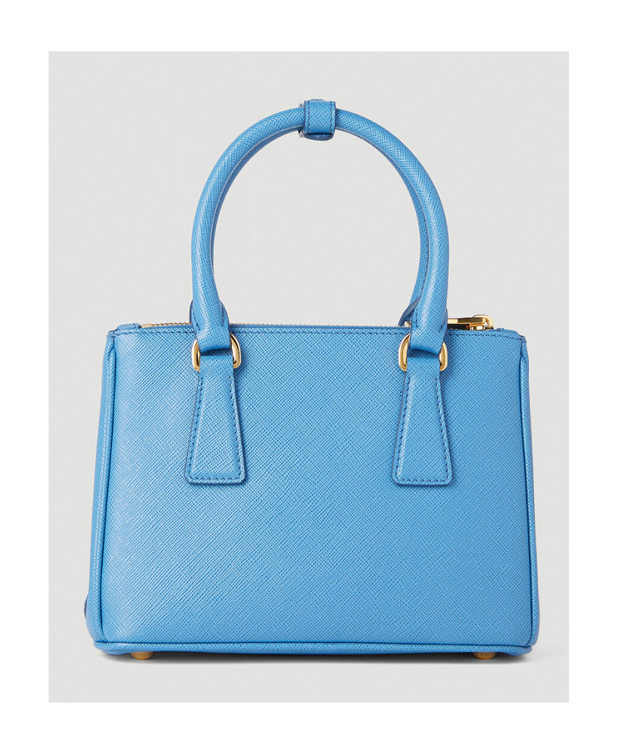 Prada Logo Shoulder Bag In Blue