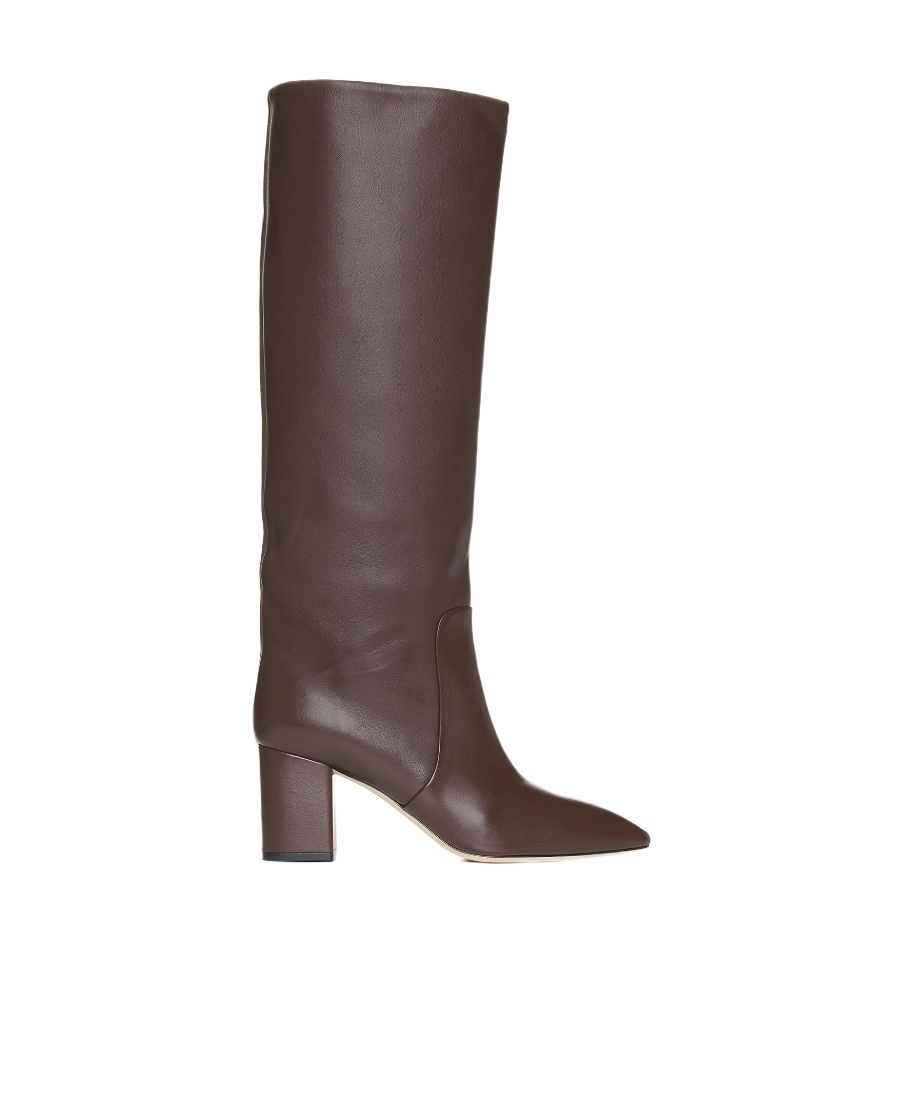 Paris Texas 70mm Leather Knee-high Boots In Brown