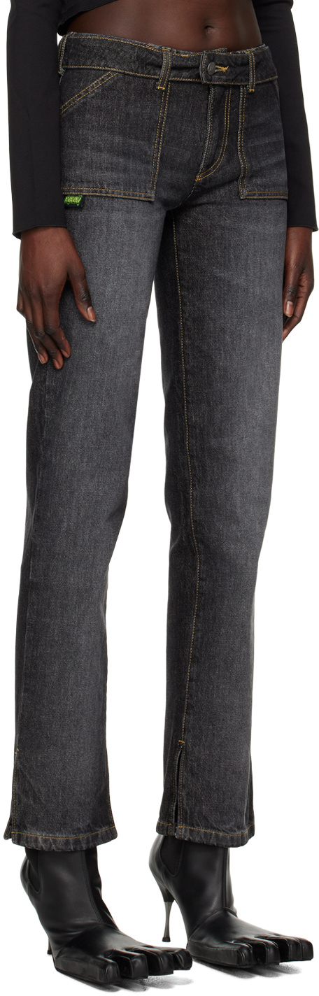 Avavav Black Pony Pant Jeans In Black