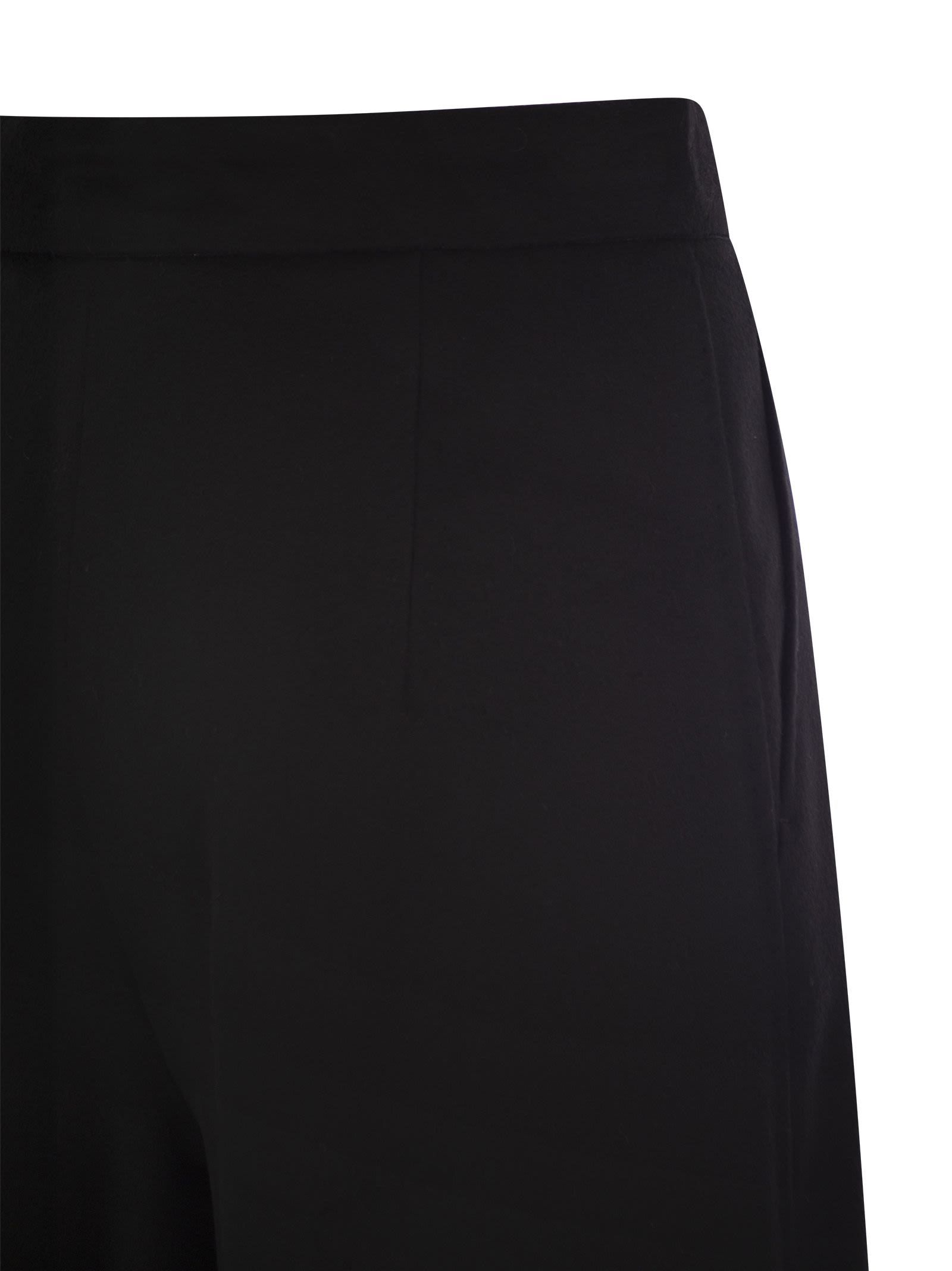 Max Mara High Waist Wide Leg Trousers In Brown