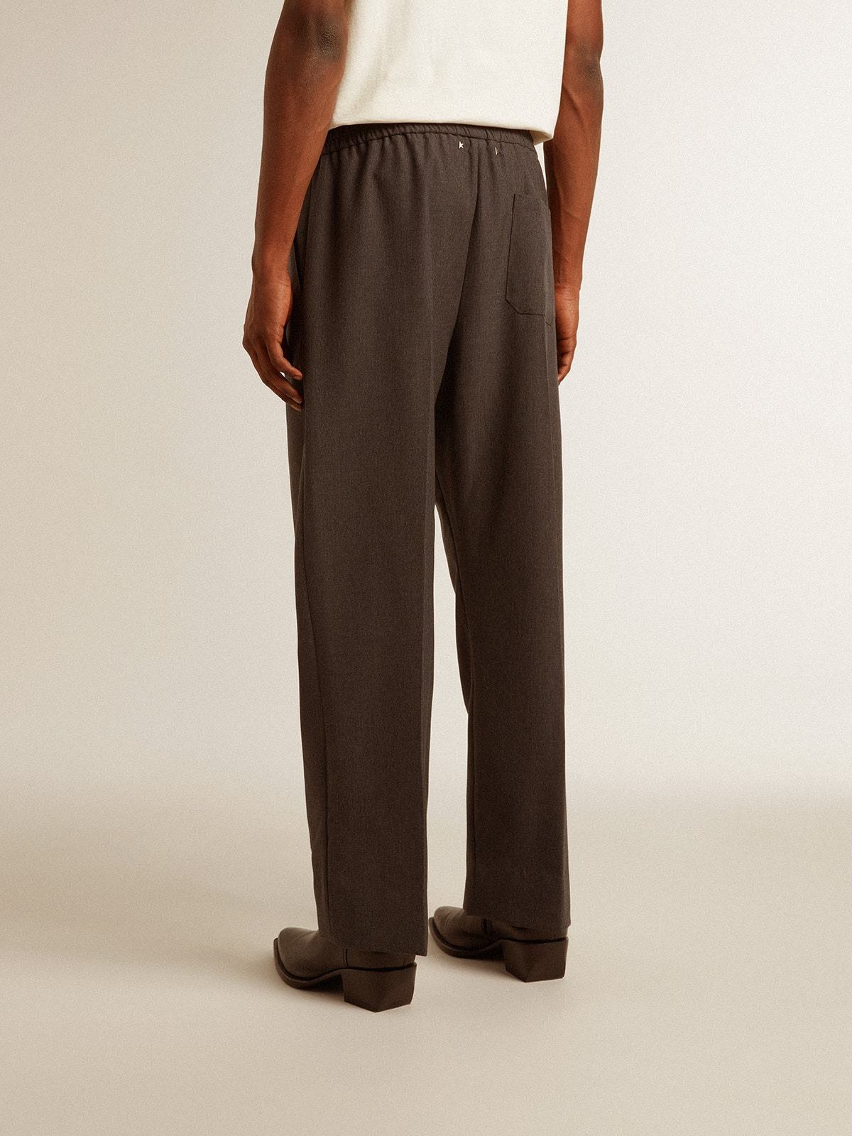 Golden Goose Trousers Anthracite In Green