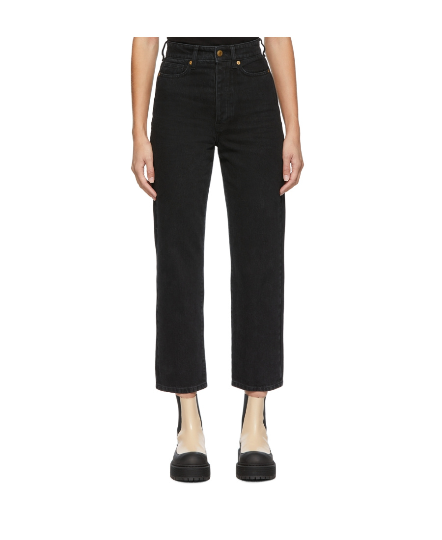 By Malene Birger Cropped-leg Jeans In Black