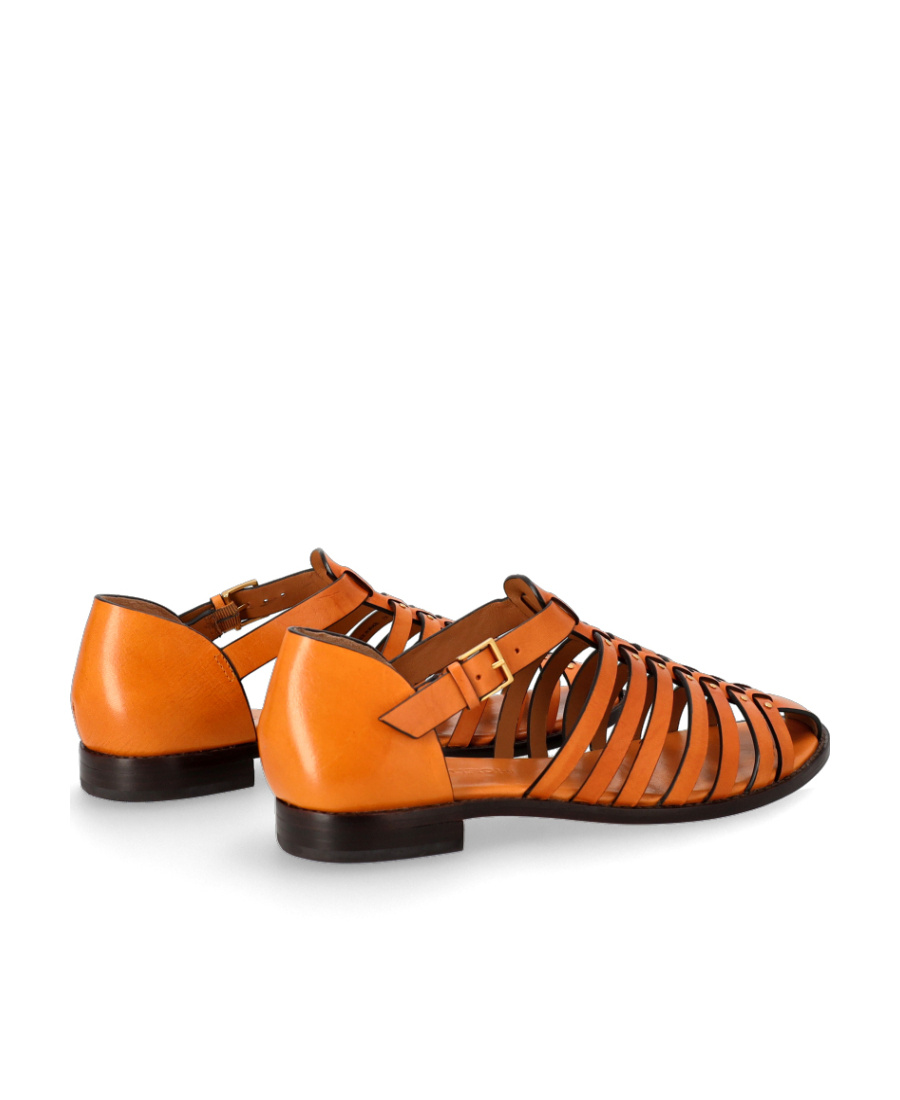 Tory Burch Logo Sandals In Orange
