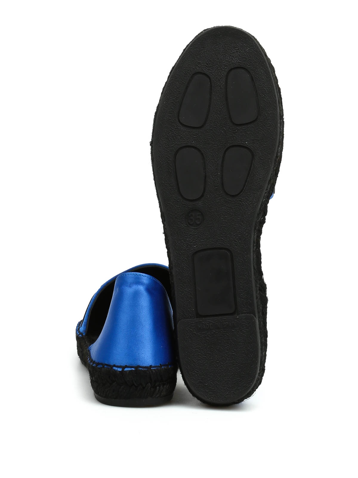 Kenzo Logo Satin Flats In Black