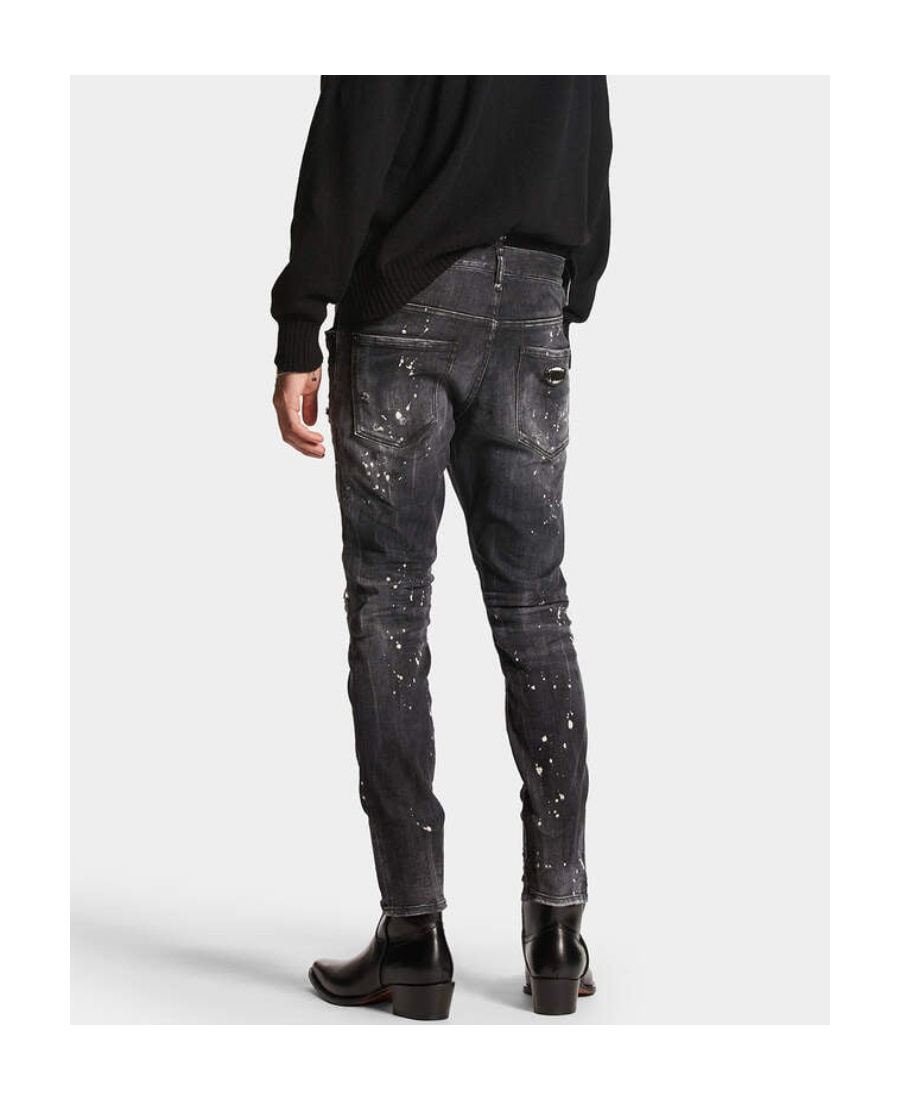 Shop Dsquared2 Skater Low-rise Skinny Jeans In Black