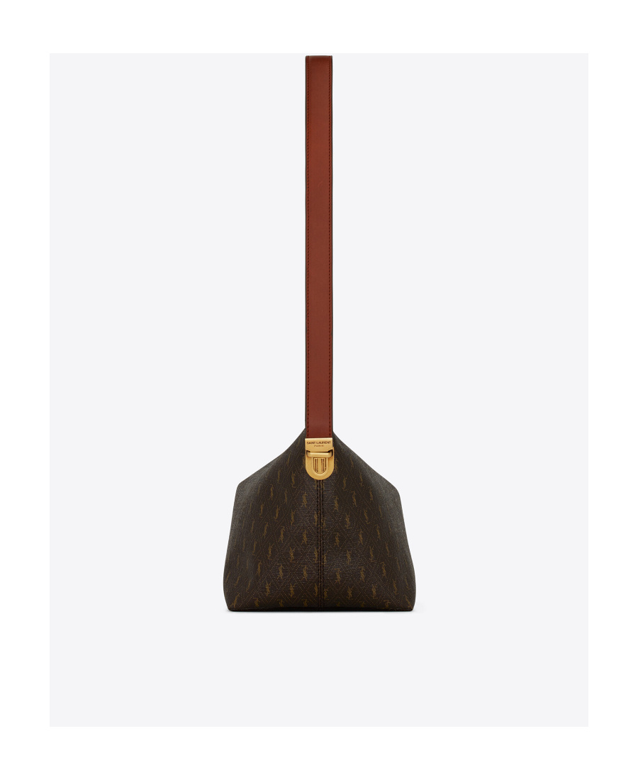 Saint Laurent Le Monogramme Cassandre Cross-body Bag In Brown
