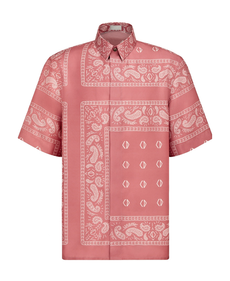 Dior Short-sleeved Shirt With Bandana Motif