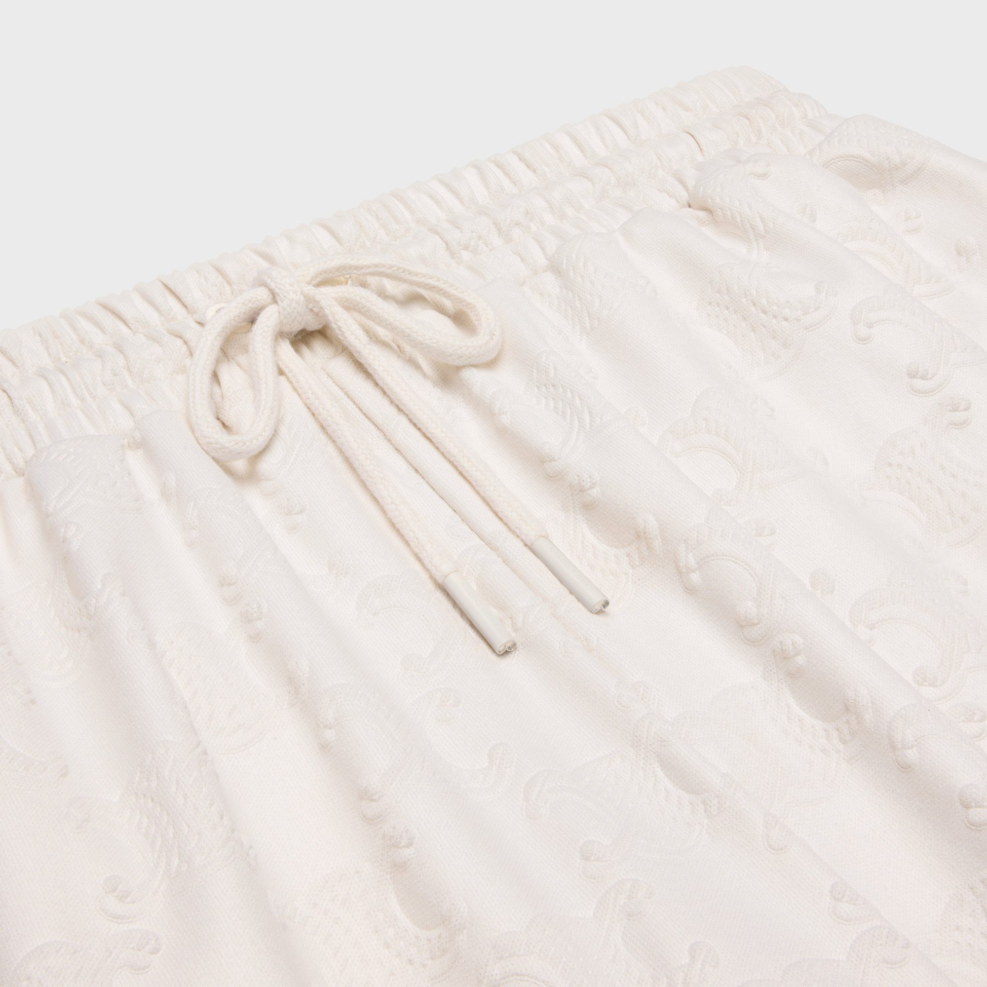 Celine Elastic Waist Casual Pants In White
