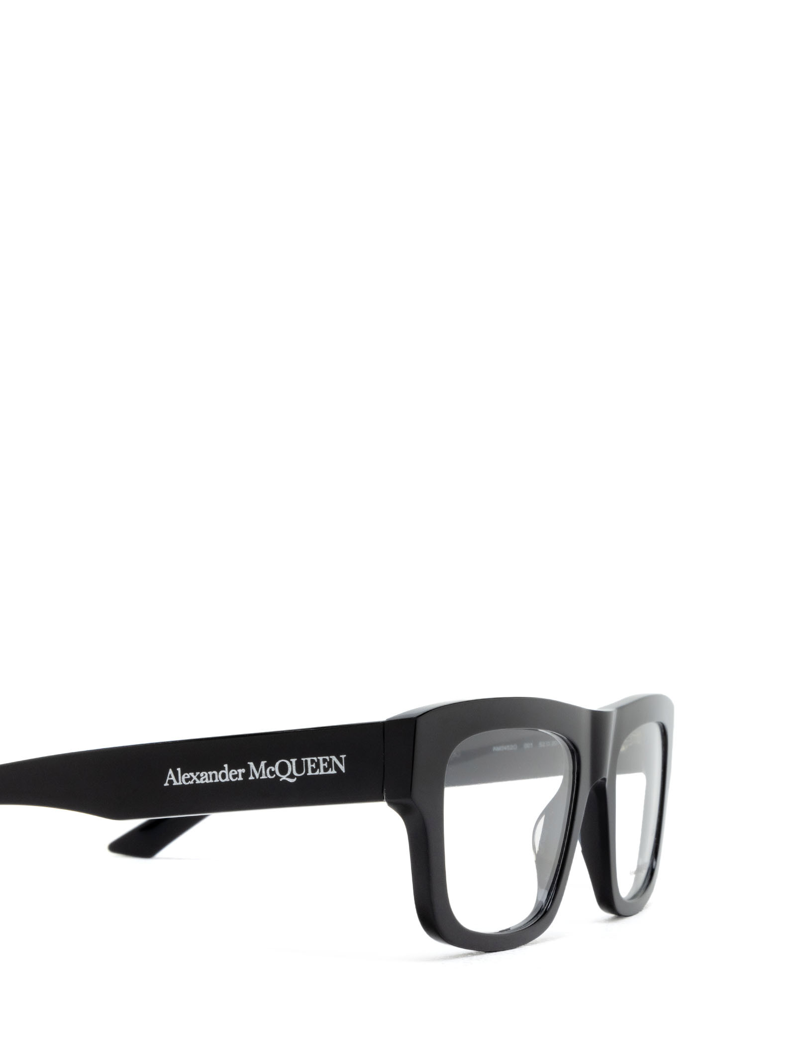 Alexander Mcqueen Am0452o Rectangle-frame Glasses In Black