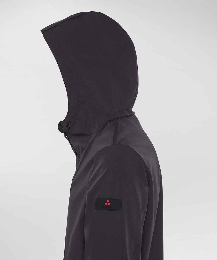 Peuterey Drawstring Zip-up Jacket In Black