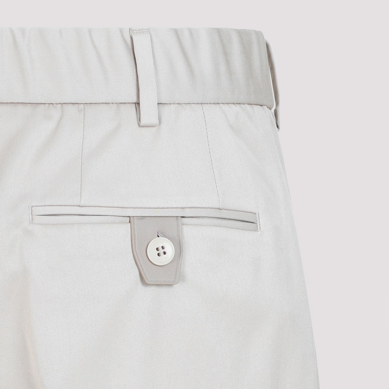 Brioni Slim-fit Cotton Tailored Trousers In White