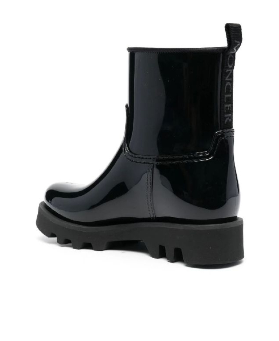 Moncler Kickstream Waterproof Rain Boot In Black