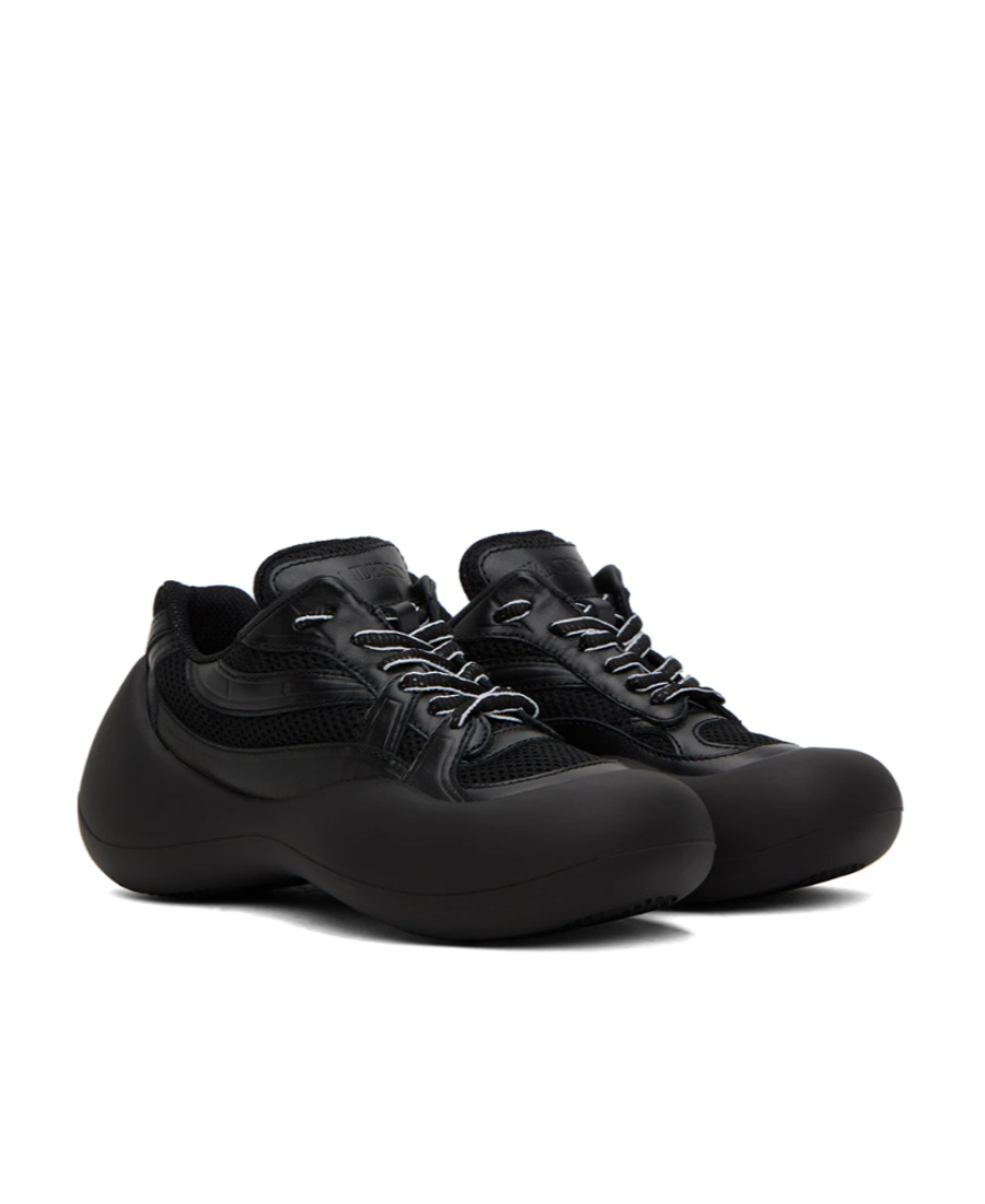 Jw Anderson Lace-up Low-cut Casual Sneakers In Black