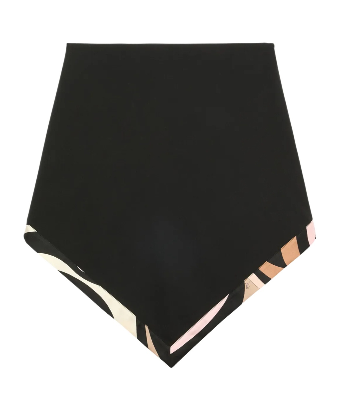 Pucci Triangle Mid Skirt In Black