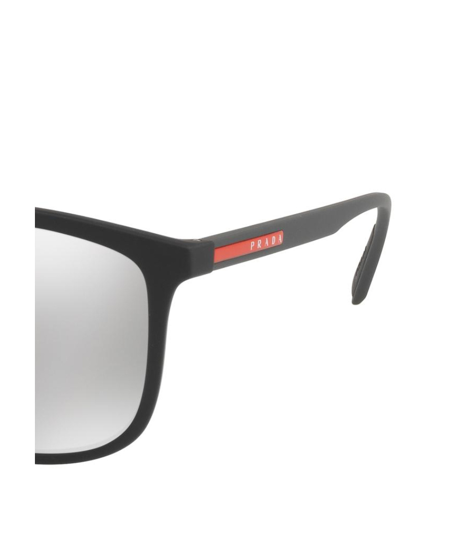 Prada Linea Rossa Logo Sunglasses In Gray