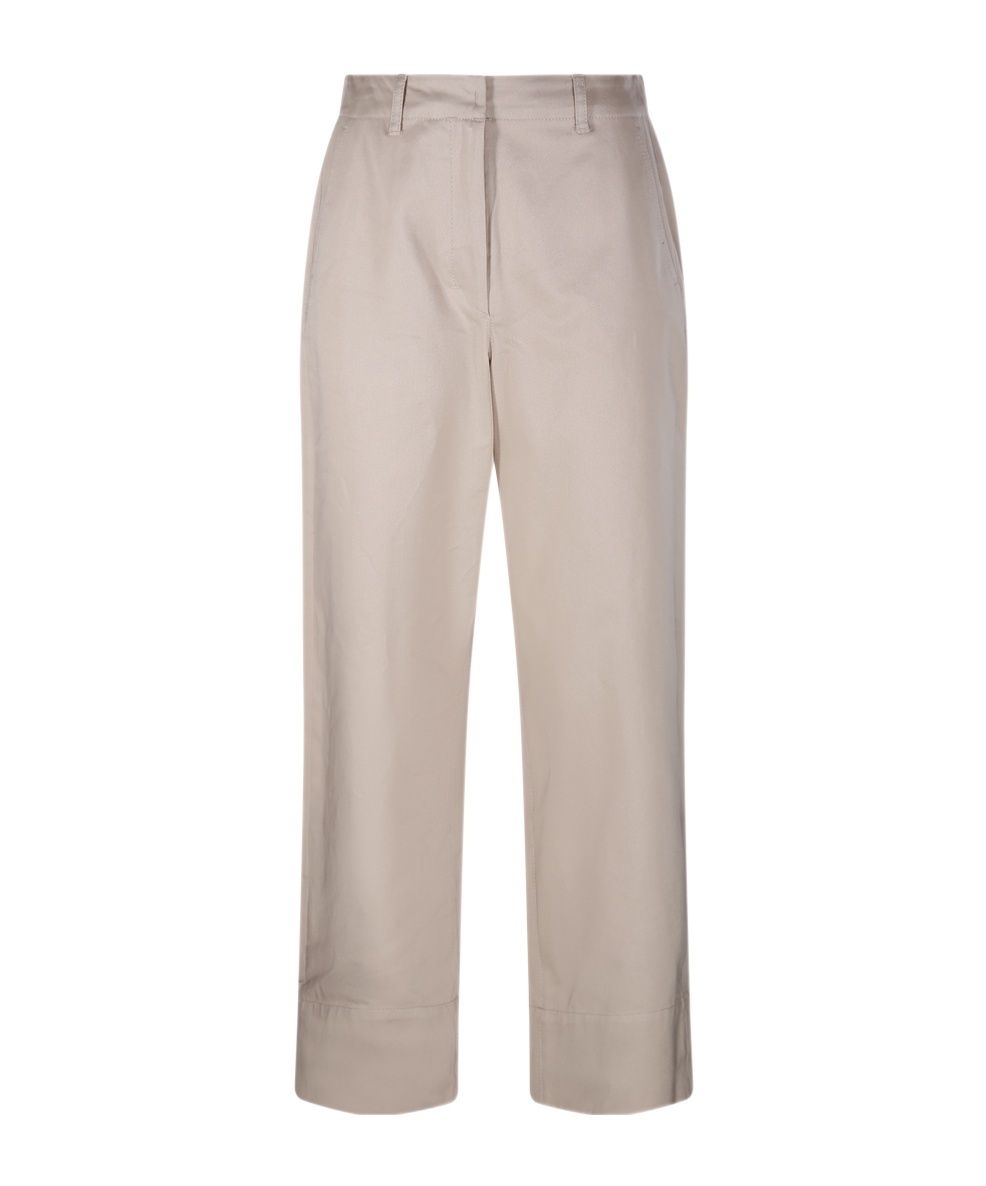 Max Mara Belt-loop Casual Pants In Nude