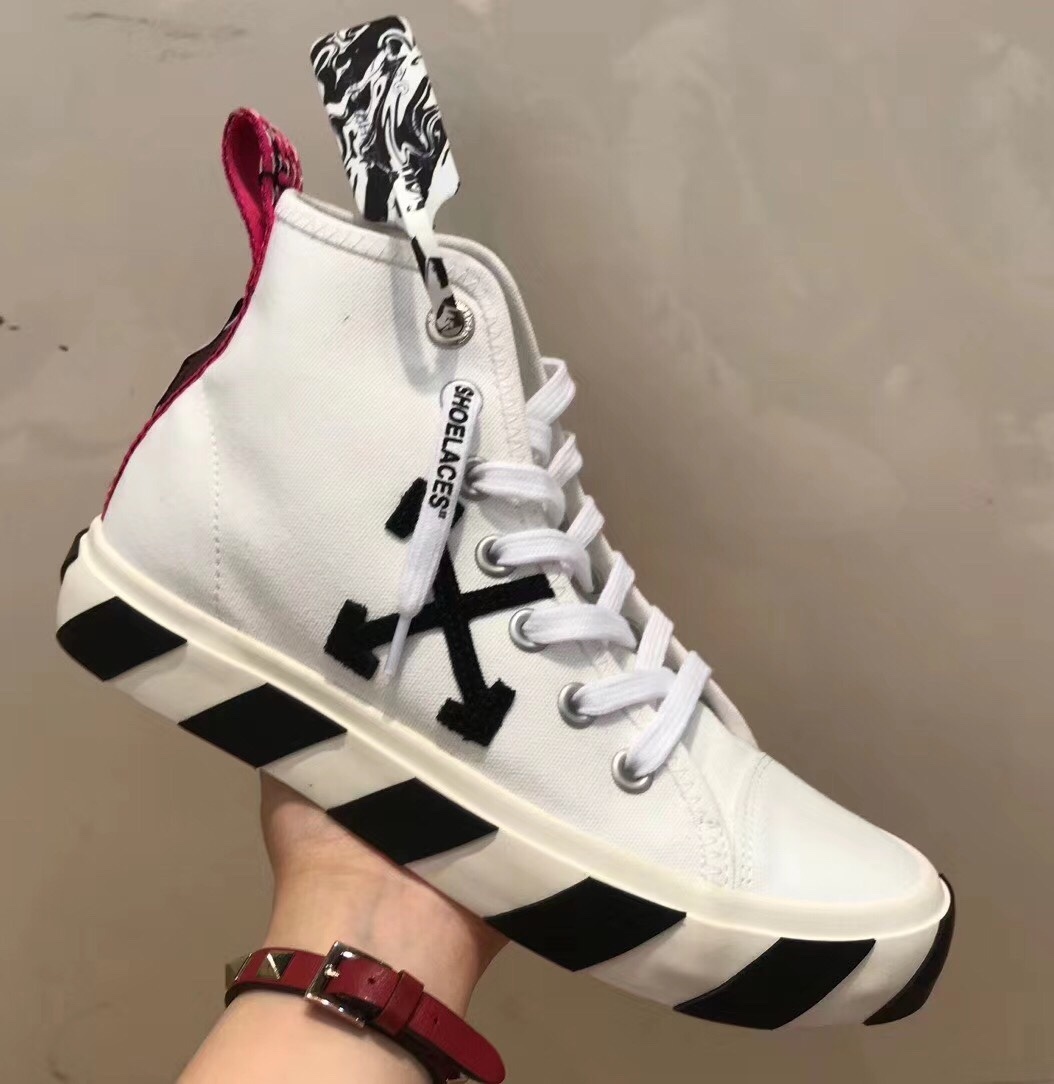 Shop Off-white Arrows Patch High-top Sneakers In White