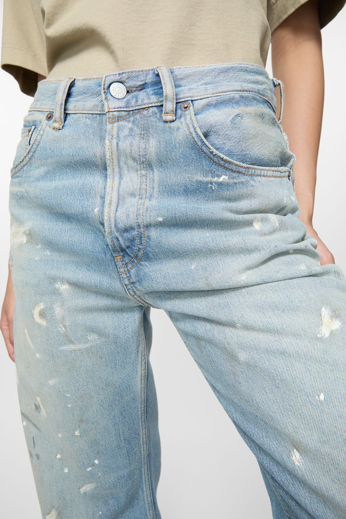 Acne Studios Baggy Jeans In Gray