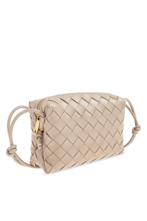 Bottega Veneta Zipper Shoulder Bag In Brown