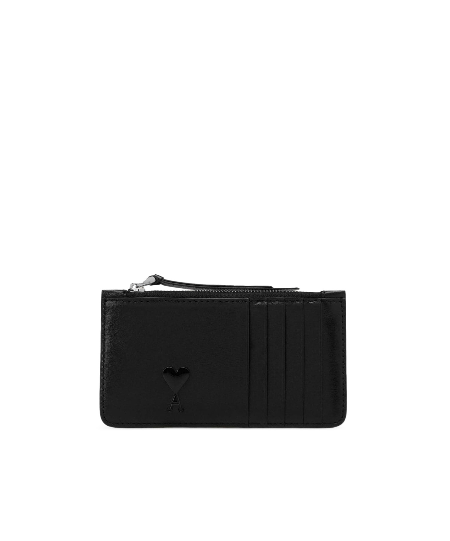 Ami Alexandre Mattiussi Ami Zip-up Wallet In Black